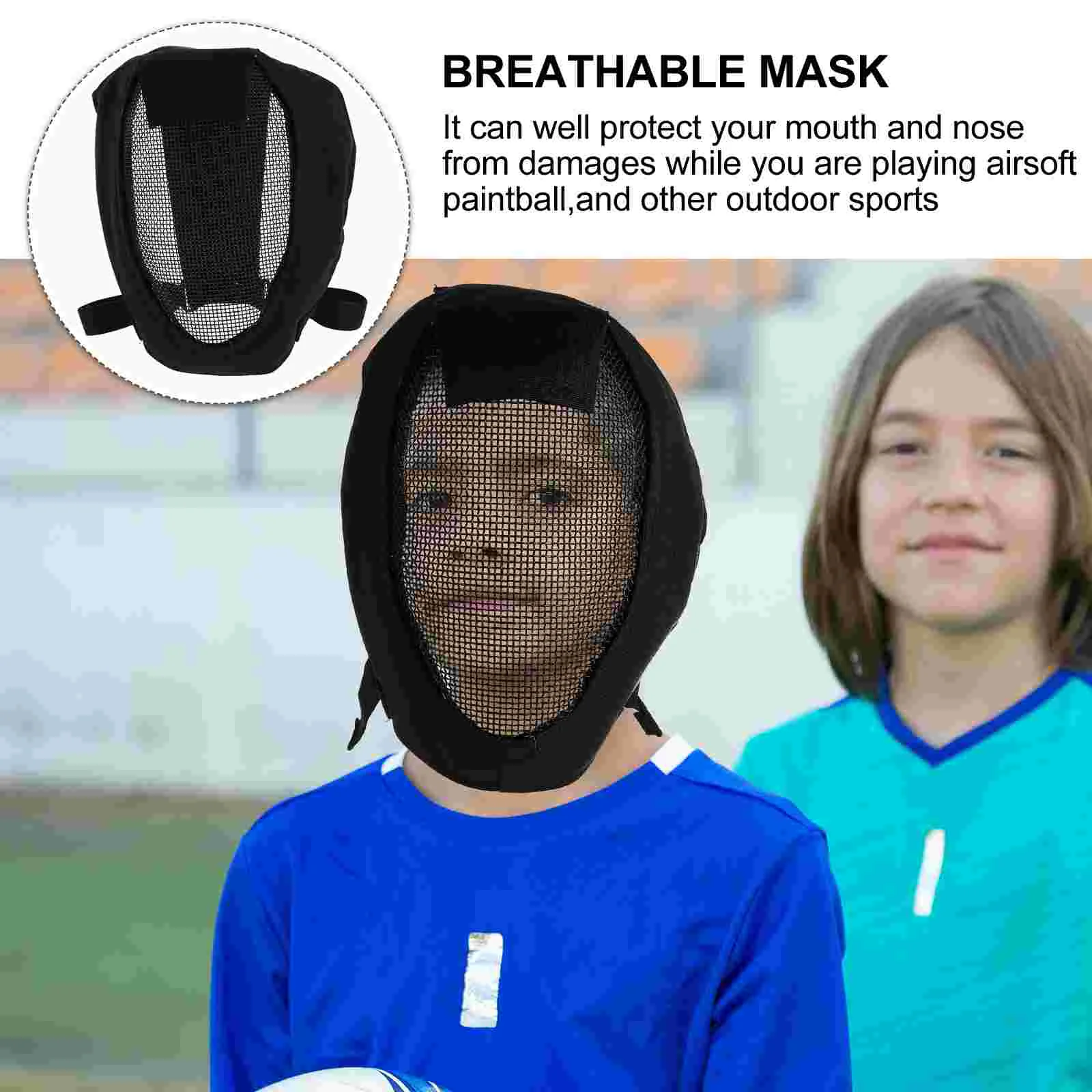 Ademend gezichtsmasker schild honkbal beschermende uitrusting sportscherm voor volwassenen