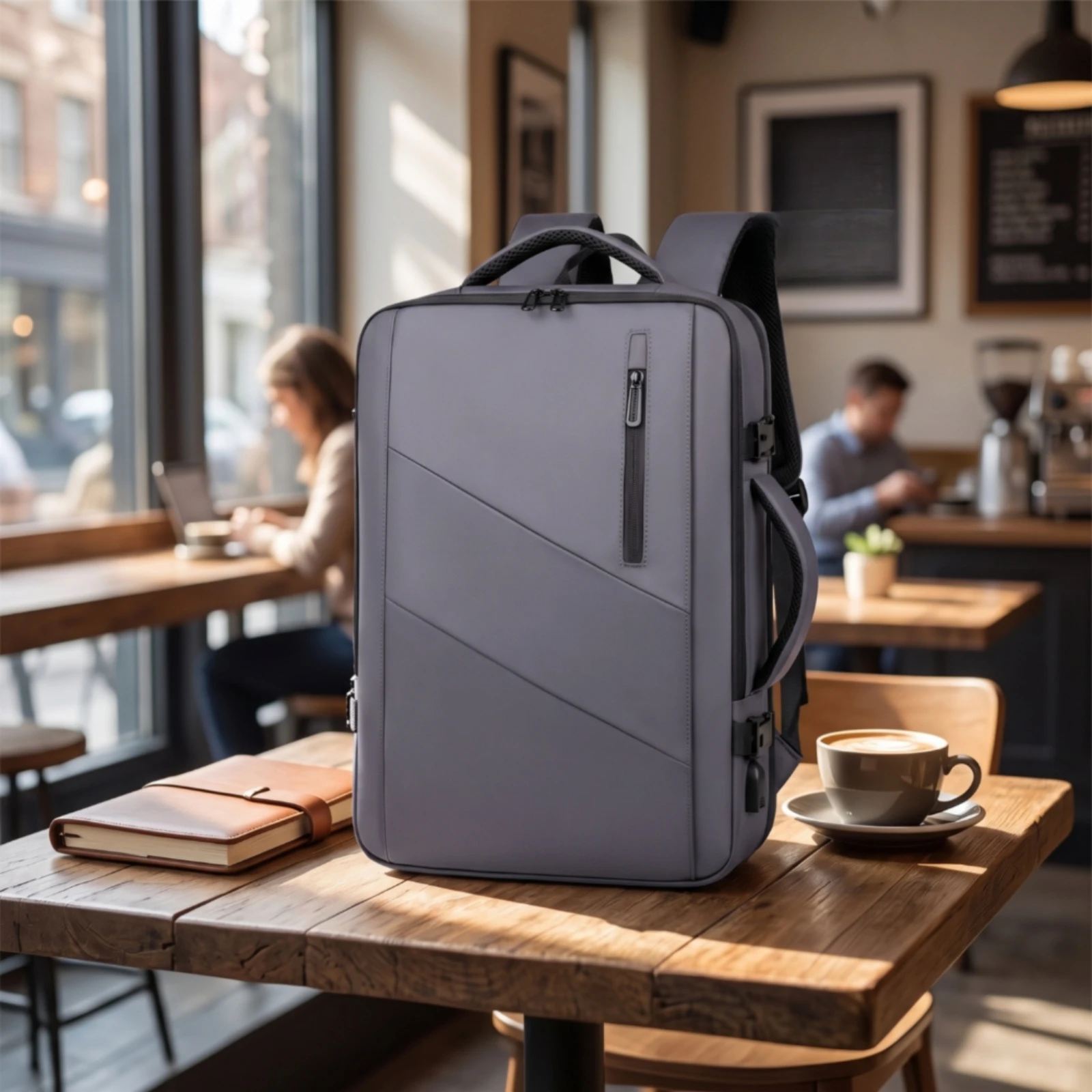 Laptop Backpack Expandable Backpack with Laptop Compartment Daypack Structured Bag Spacious for Commuters, Office
