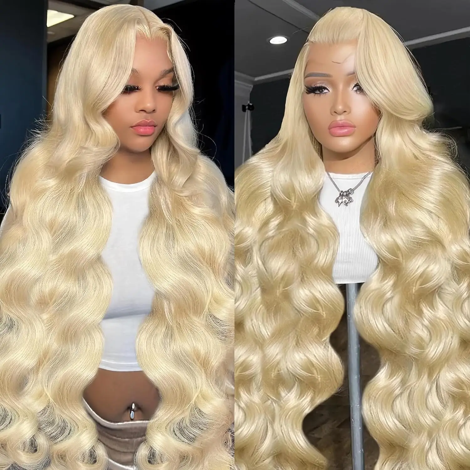 

220 Density 30 34 Inch 613 Body Wave 13x6 Lace Frontal Wigs Human Hair Brazilian Blonde Honey 13x4 Lace Front Wig For Women