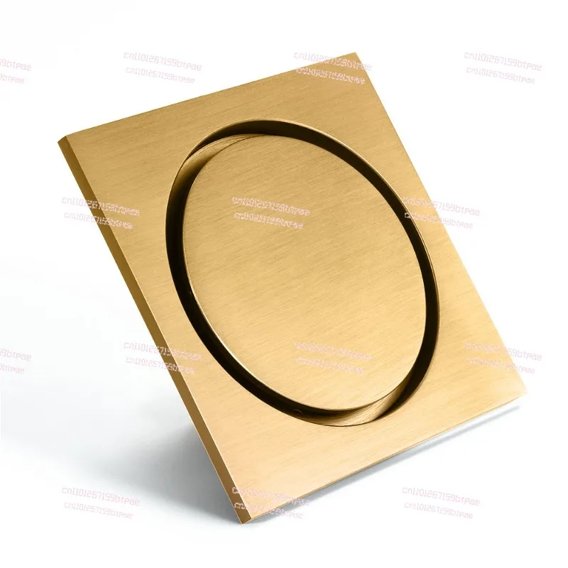 

Bathroom Kitchen Deodorant Floor Drain Chrome Plated/Black/Brushed Gold 100 * 100mm Copper Floor Drain