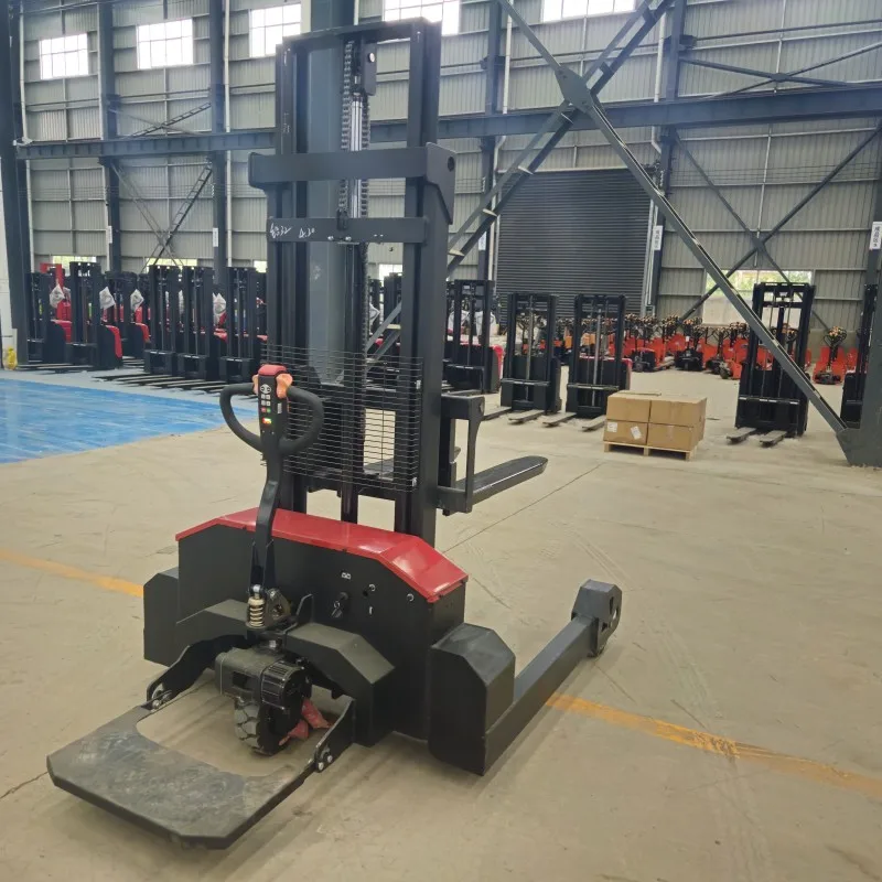 1500kg 2000kg Stacker Pallet Listrik Luar Ruangan Forklift Medan Kasar untuk Lokasi Konstruksi dan Jalan yang Berat