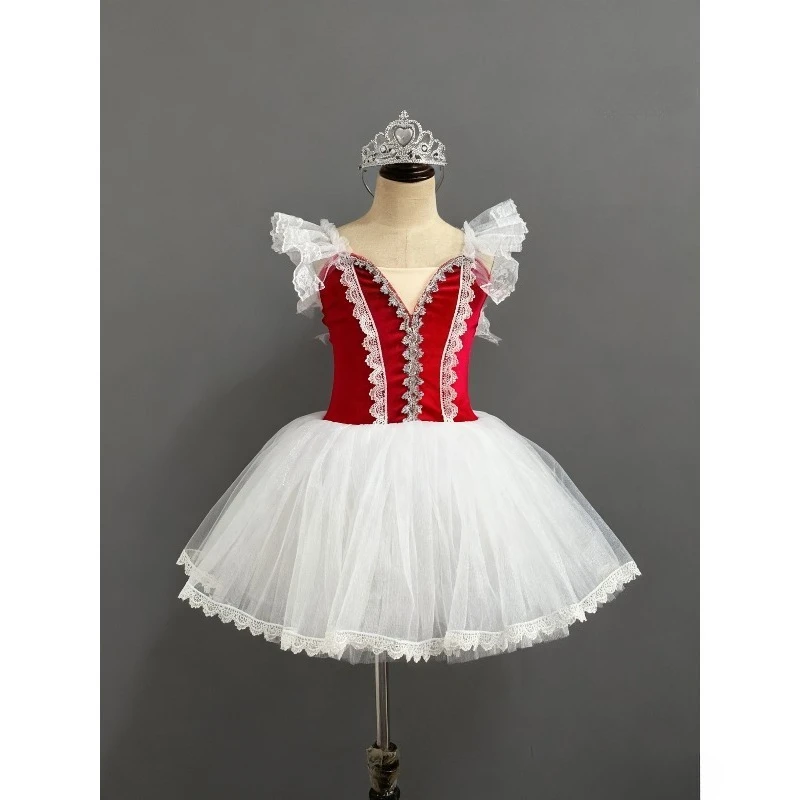 Saia de balé infantil, saia de dança para meninas, programa coletivo, trajes de performance de dança