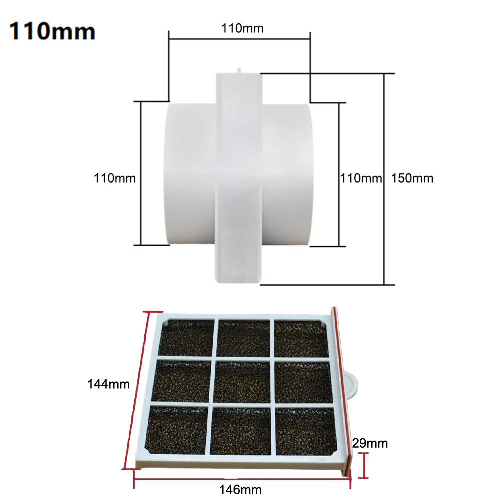 Washable Duct Air Filter For PVC And PE Pipes Duct Filter Reusable Pull-out Sponge Net Air Filter Mesh Purification Box