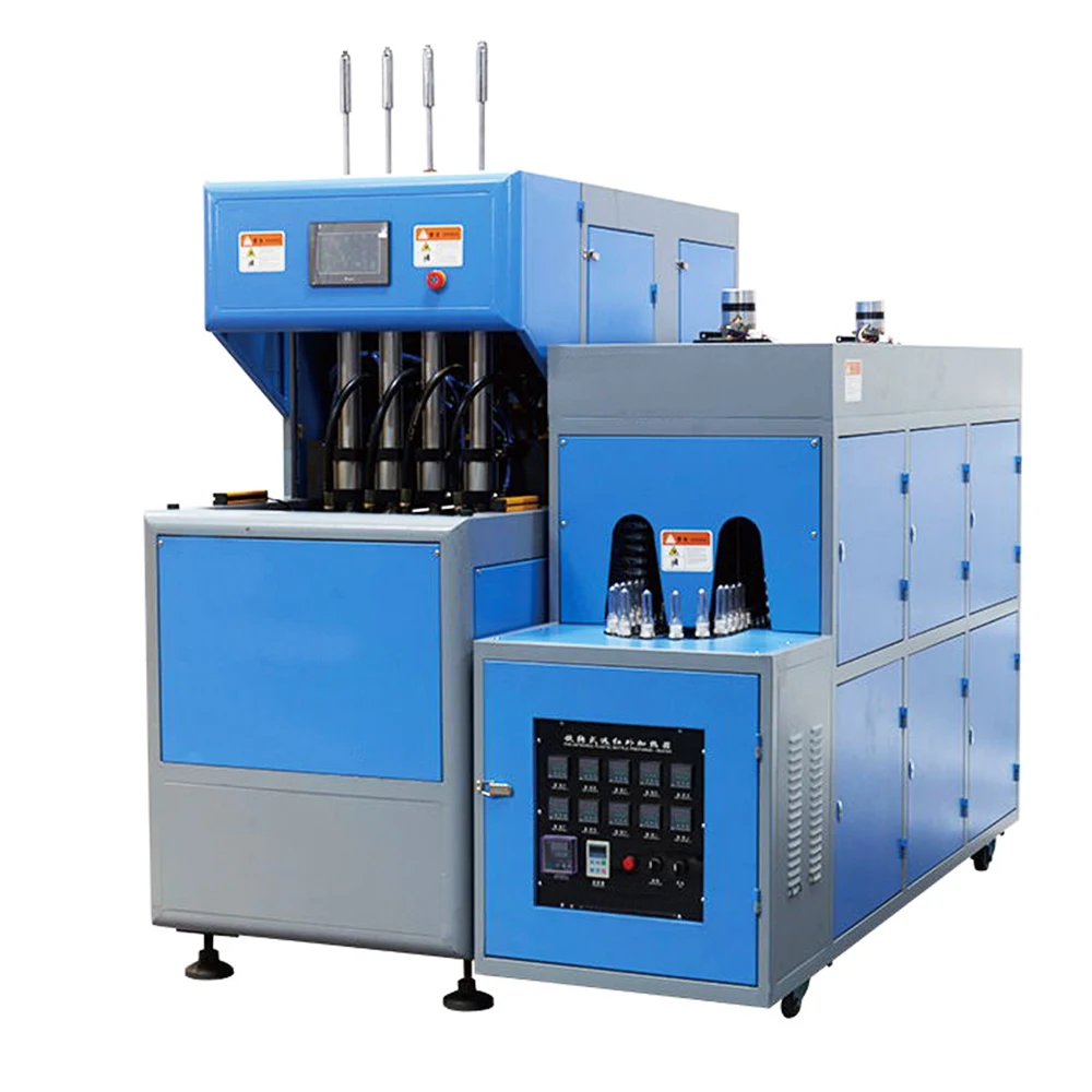 Customized Sunswell Make To Order 4 Cavity Linear Type Pet Small Plastic Blow Molding Machine