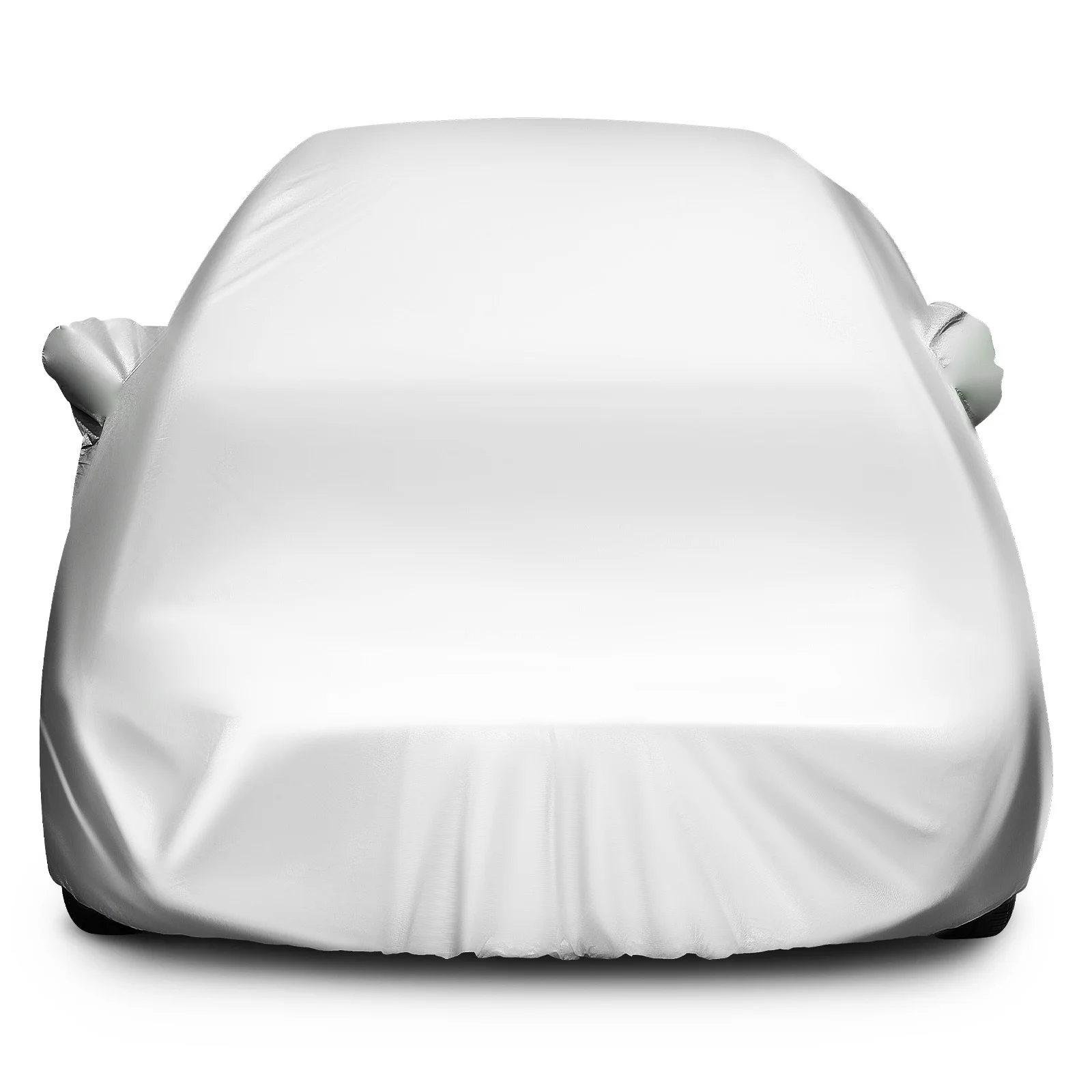 

Car Cover Universal Fit 170T Silver Coated Material All Weather Protection Sun Rain Snow Dust Outdoor Indoor Suv Sedan