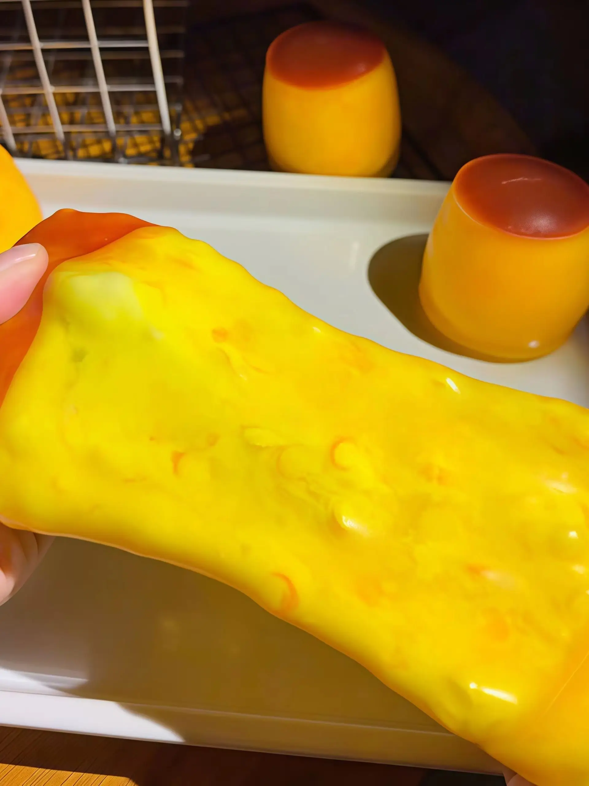 Caramel Pudding Block Squeezing Ball, Squeezing Toy, Stress Relief Toy, Round Block Filled Asmr Adult Stress Relief Toy
