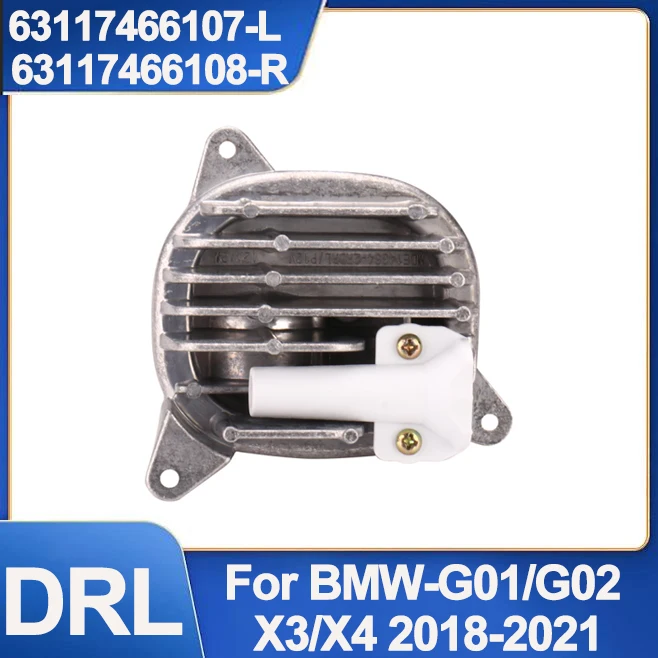 White Daytime Running Light DRL Module 63117466107 63117466108 For BMW-G01/G02 X3/X4 2018 2019 2020 2021