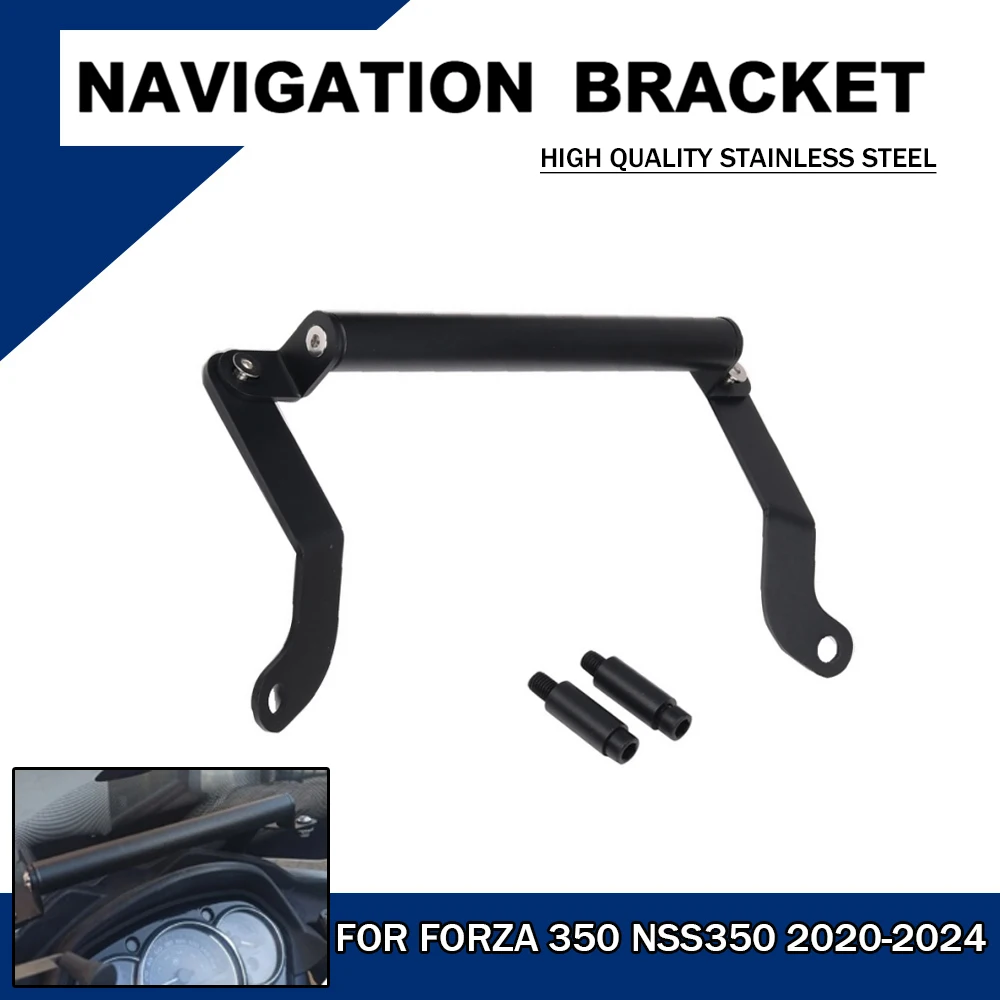 

For Honda Forza 125 250 300 Motorcycle Stand Holder Crossbar Phone GPS Navigation Plate Bracket For Forza350 NSS350 2020-2024