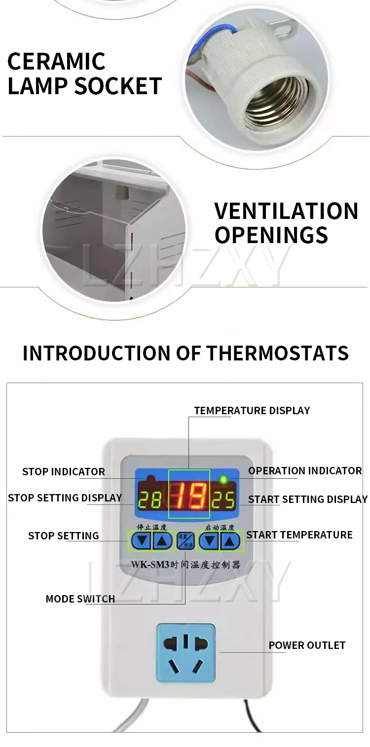 Chick Incubator, Quail/Duckling Heating and Incubation Box, Poultry Farm Incubat
