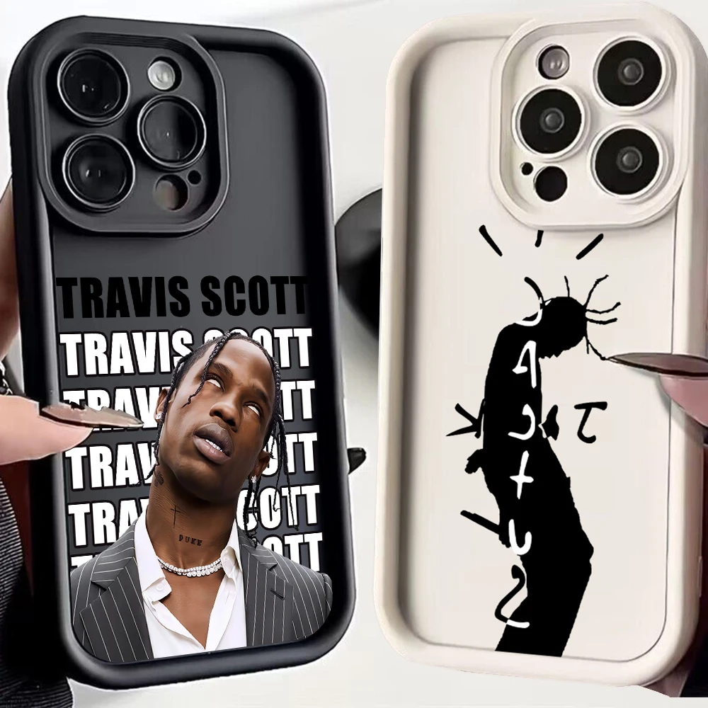 American Rapper Y-Travis S-Scott SCactus Jack Phone Case For Samsung A20S A21S A13 A14 A54 A34 A53 A33 Cover With Hand Strap