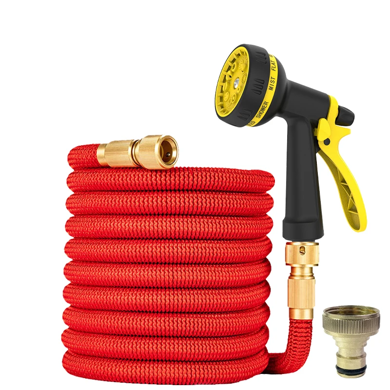 25-125ft Garden Water Hose Expandable Magic Hose High-Pressure Car Adjustable Washing Water Gun Garden Watering Irrigation Spray