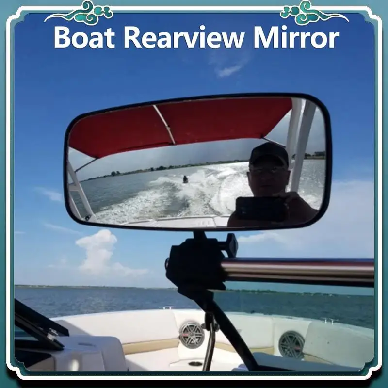 

Reliable Boat Mirrors Surfing Water Sport Mirrors T Clamp-On Boat Mirror Large Water Ski Rear View Boat Mirrors Boat Clamp Mirro