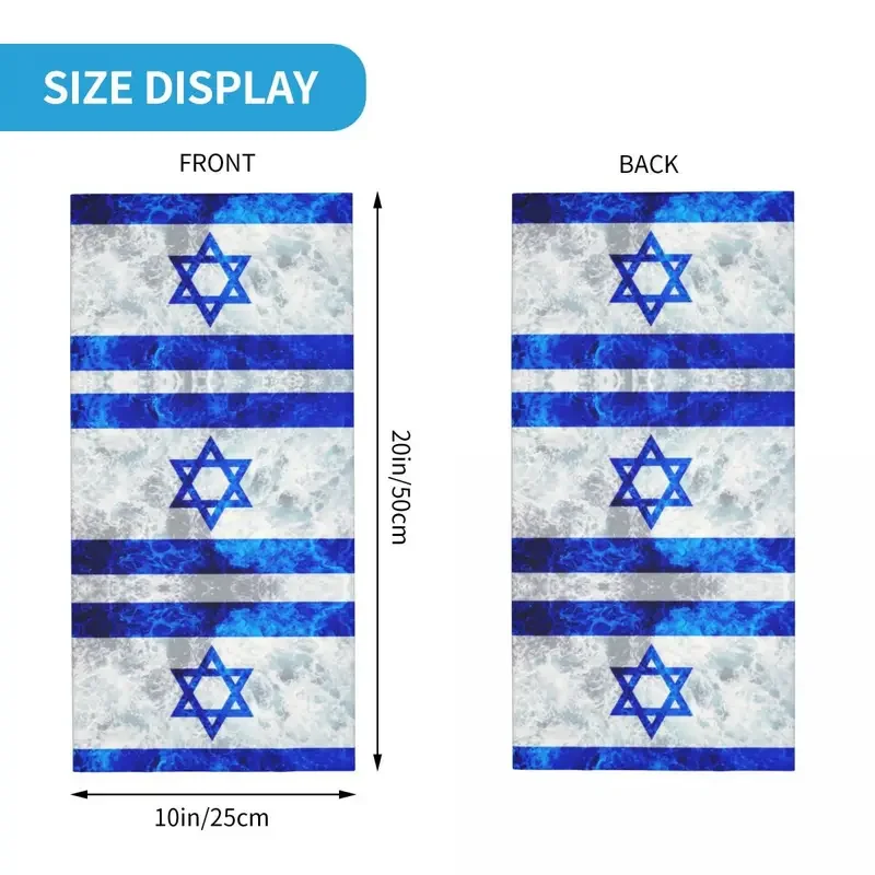 Sensation d'Israël Bandana Neck GaClacd proof Face planchers f Cover, Ocean Waves, Sauna Wear, Tube Balaclava, Women and Men