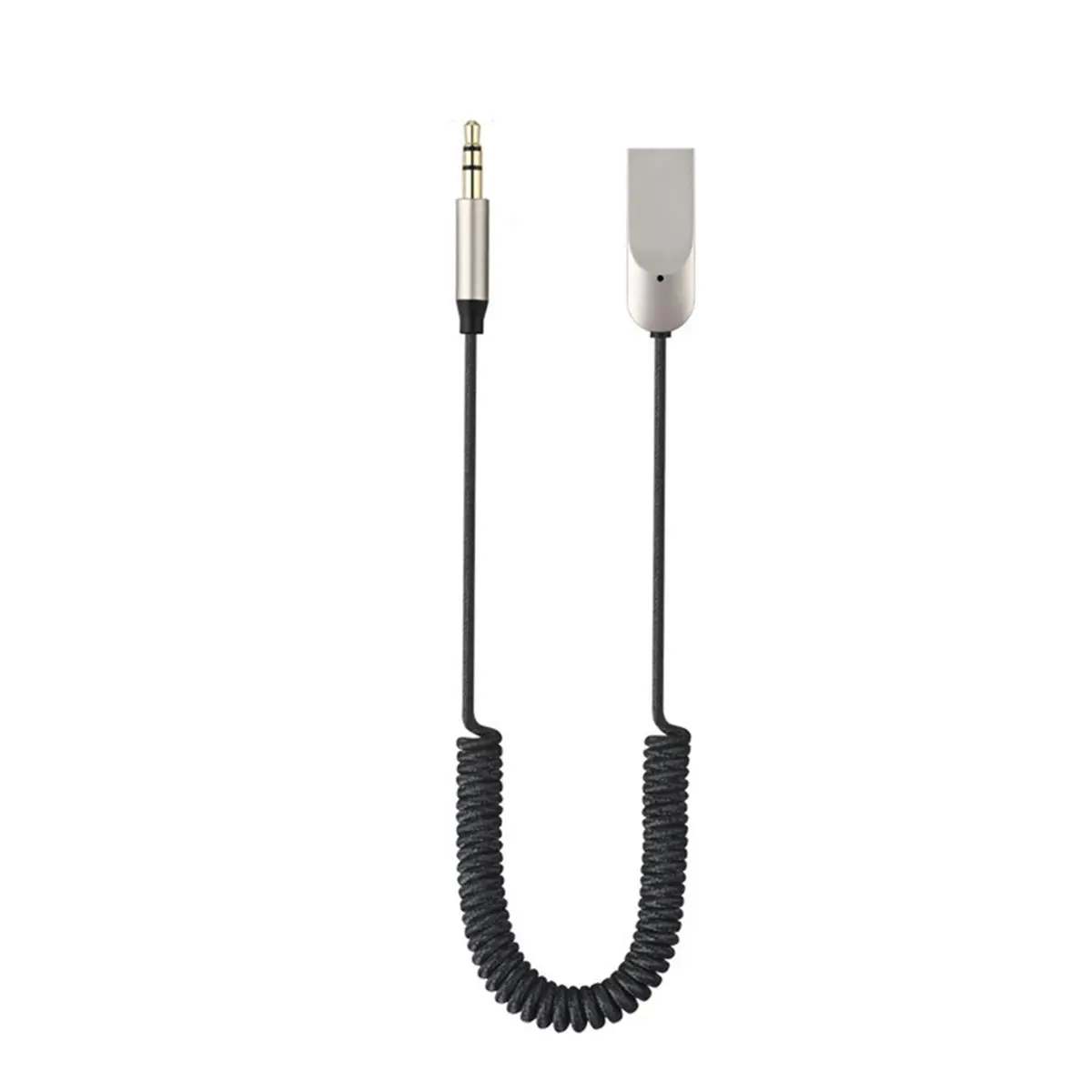 T40C Tools-Car Bluetooth 6.0 Audio Receiver 3.5mm Wireless Audio Adapter Isolation Chip Built-in Mic Supports BT Hands-Free Call