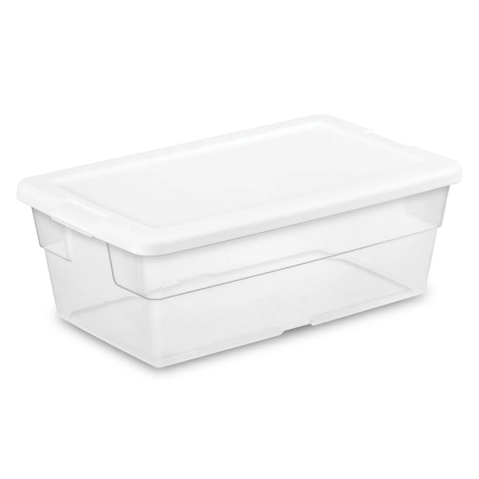 6 Quart Storage Box Stackable Bin with Lid, Plastic Container, 12 Pack United States