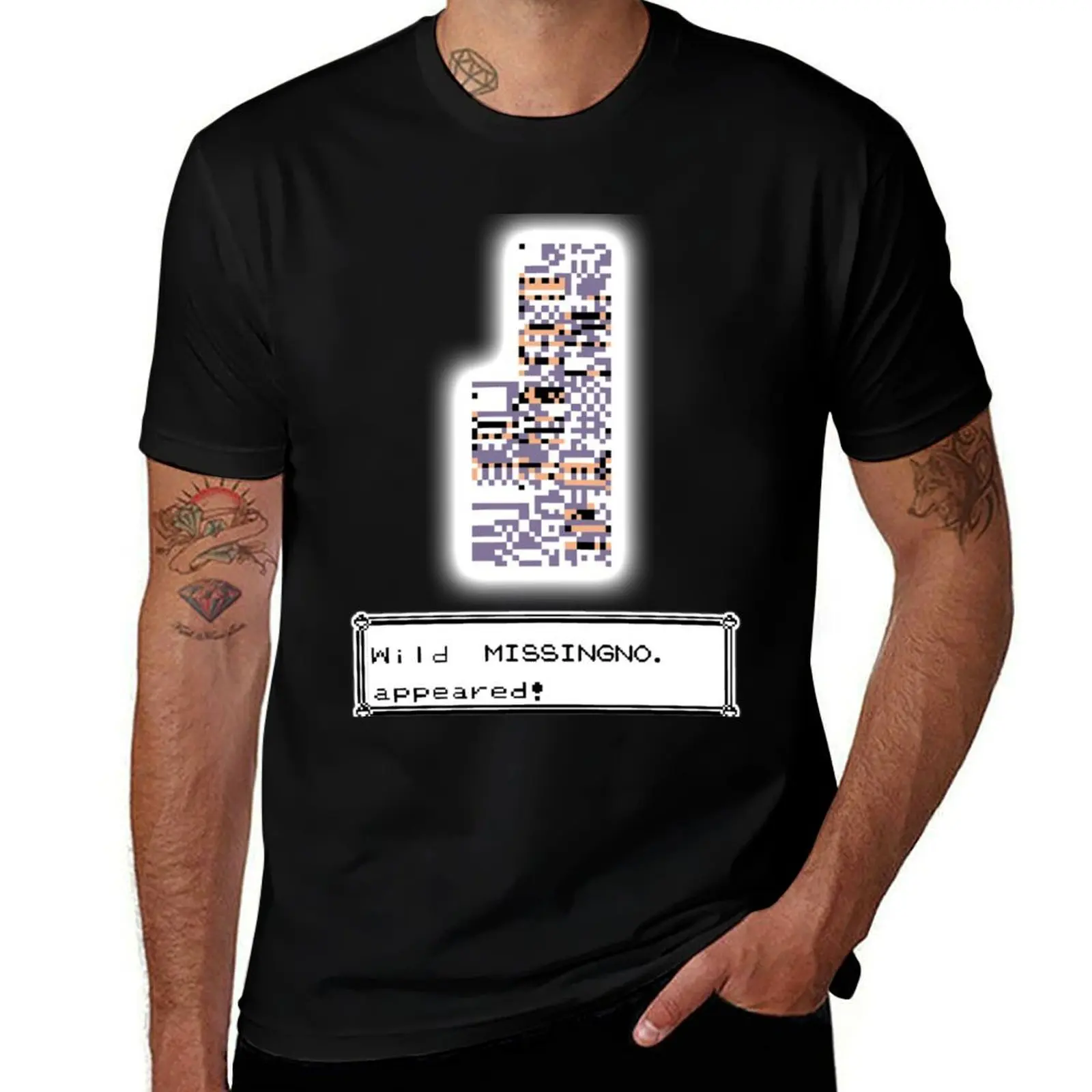

t Missingno with man man 100% prints T-Shirt shirt t t for cotton shirts T-Shirt shirts