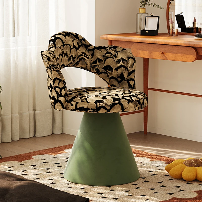 

Mid Century Style Creative Dressing Chairs Modern Simple Designer Bedroom Makeup Chair High End Petal Home Furniture Sillas FYMC
