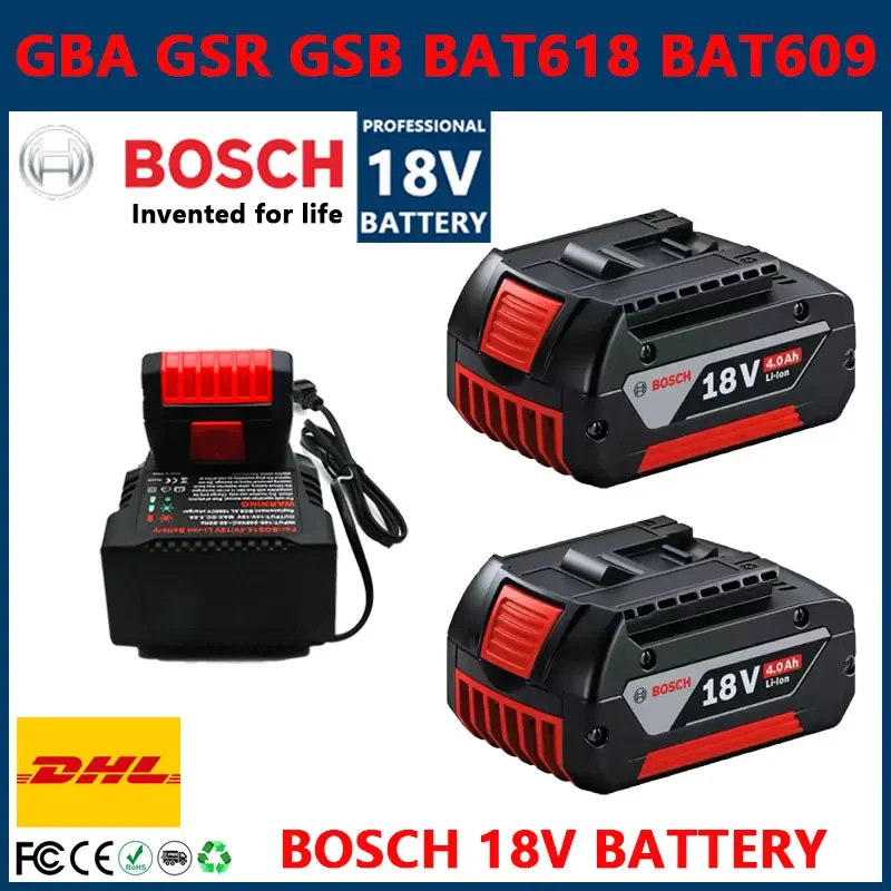 18V 10.0Ah Battery Original for Bosch 18V Professional GBA GBH GSR GSB BAT618 BAT609 BAT620 Replacement Battery