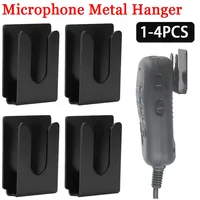 Hand Microphone 3M Metal Hook Bracket Car Platform Hanger Rack for Yaesu Wouxun Kenwood Tekton Vero QYT Motorcycle Intercom