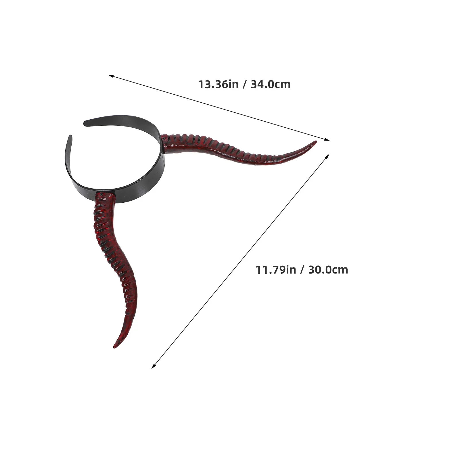 Devil Horns Headband Halloween Cosplay Gothic Witch Dress Up Accessory Reusable Party Prop for Adults Kids Christmas Carnival