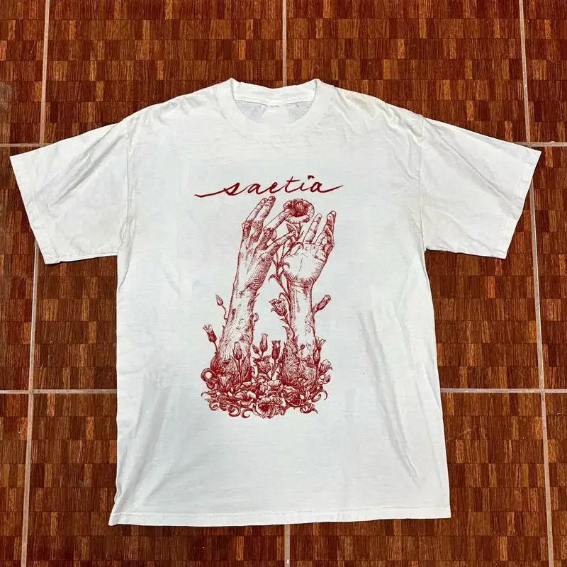 New Saetia Band Hand For Fan White All Size T Shirt