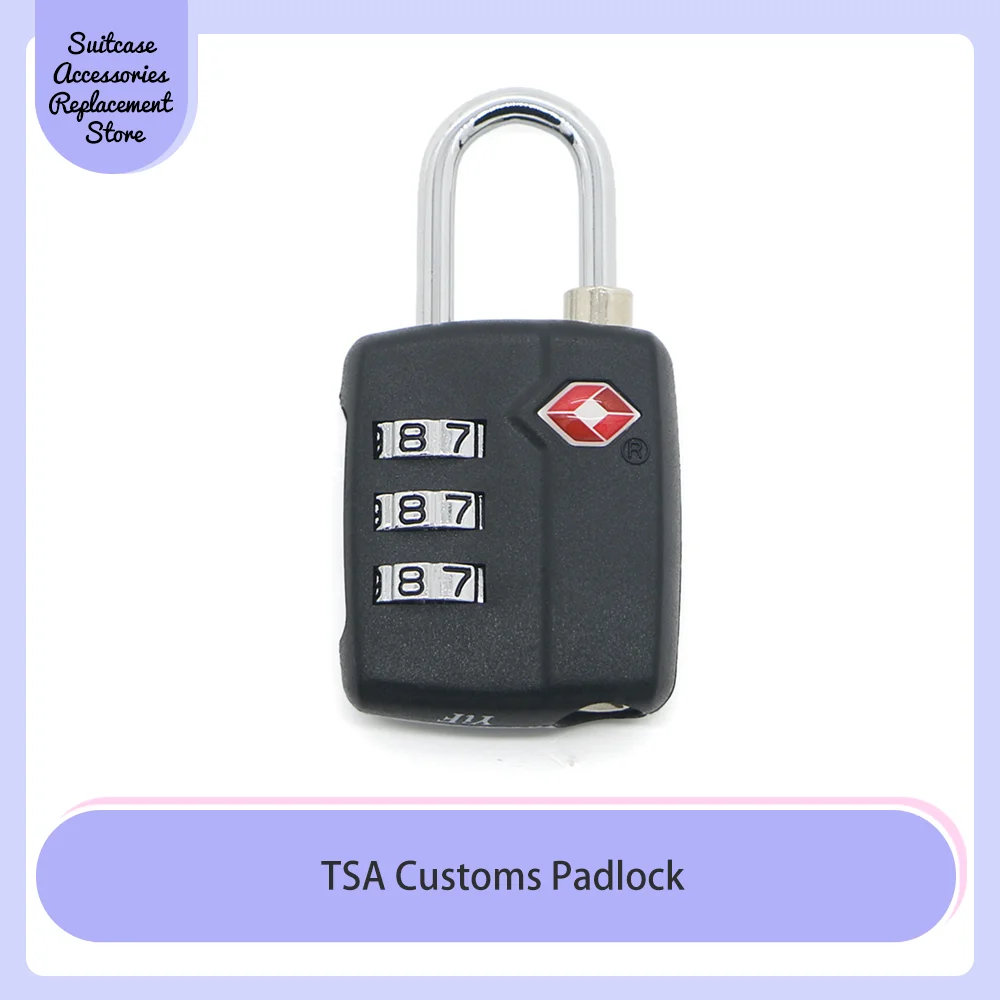 

Factory direct alloy TSA lock with spot customs code lock bags overseas multi-purpose lock bags lock customs lock