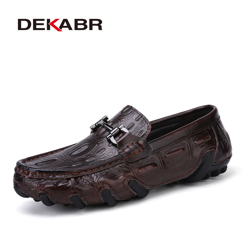 

DEKABR 2025 г., модные мужские лоферы, дышащая, быстросохнущая подкладка, нескользящая удобная прогулочная обувь с подошвой из натуральной кожи
