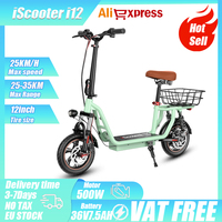 IScooter I12 E-Scooter 500W Motor 36V7.5AH Battery Adult Urban Sport EScooters 12inch All-terrain Tire Foldable Electric Scooter