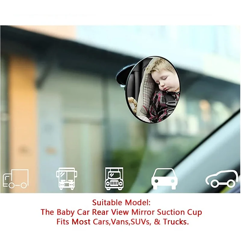 

Универсальное автомобильное зеркало заднего вида вперед, детское зеркало на присоске на заднем сиденье, вспомогательное зеркало для младенцев, автомобильные аксессуары