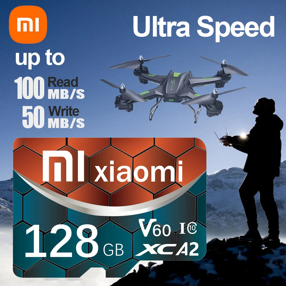 Scheda SD Micro TF Xiaomi Schede di memoria da 1 TB 2 TB 256 GB 512 GB Scheda flash SD ad alta velocità Scheda di memoria V30 per telefono/laptop/desktop/Cam