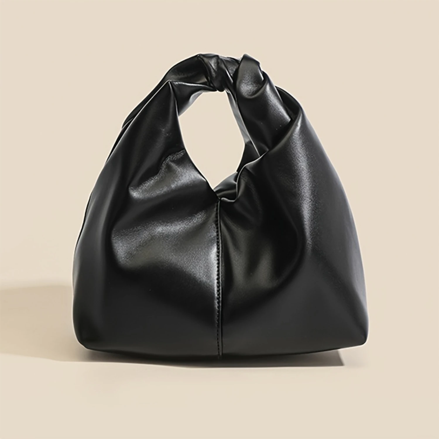 

Ruched Handbag, Cloud Pleated Hobo Bag, Women's Niche Design Clutch Bag