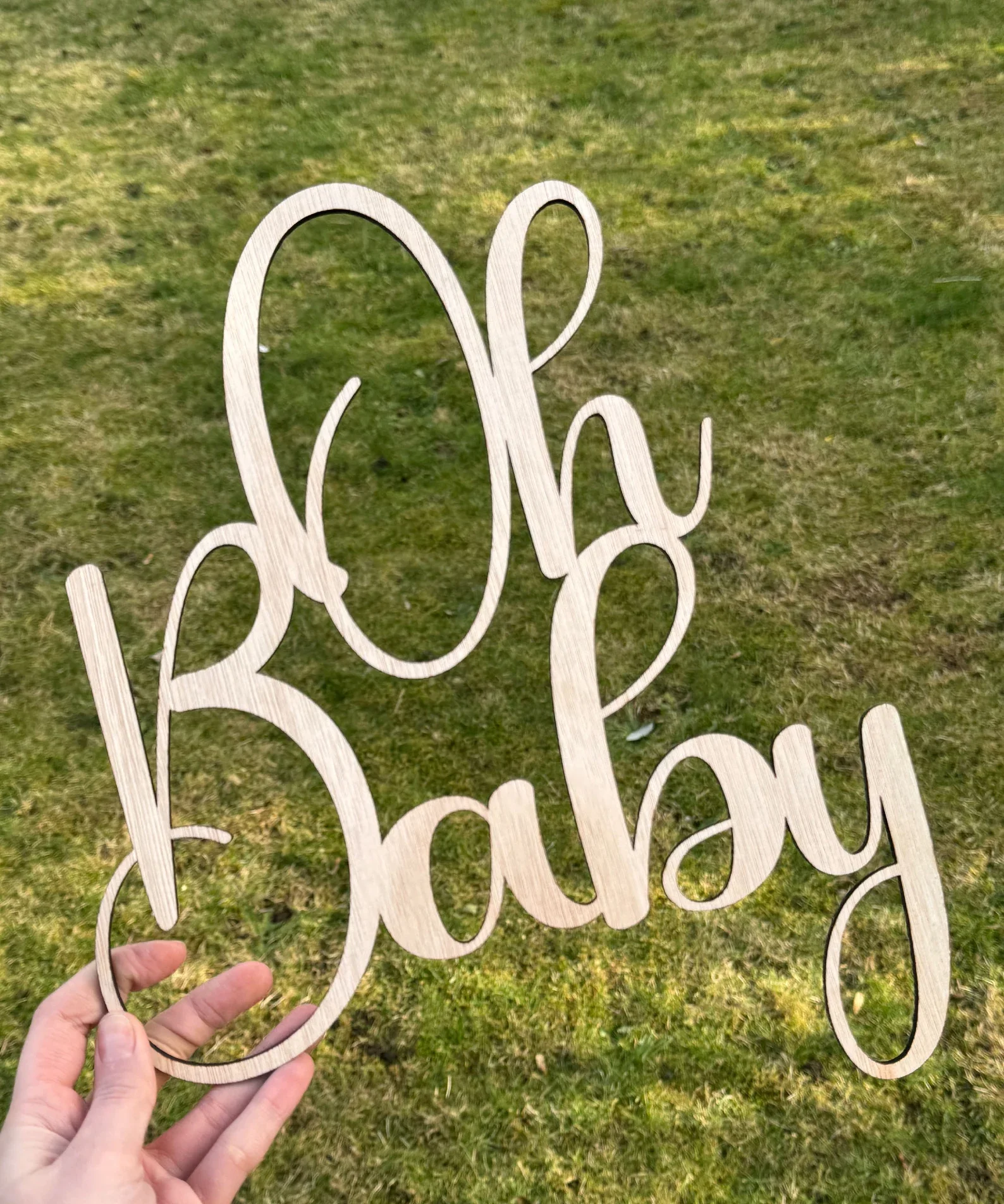 Oh Baby Baby Shower  Wooden Sign - Birth Sign - Baby Announcement - Baby Shower and Event Oh Baby Wooden Sign