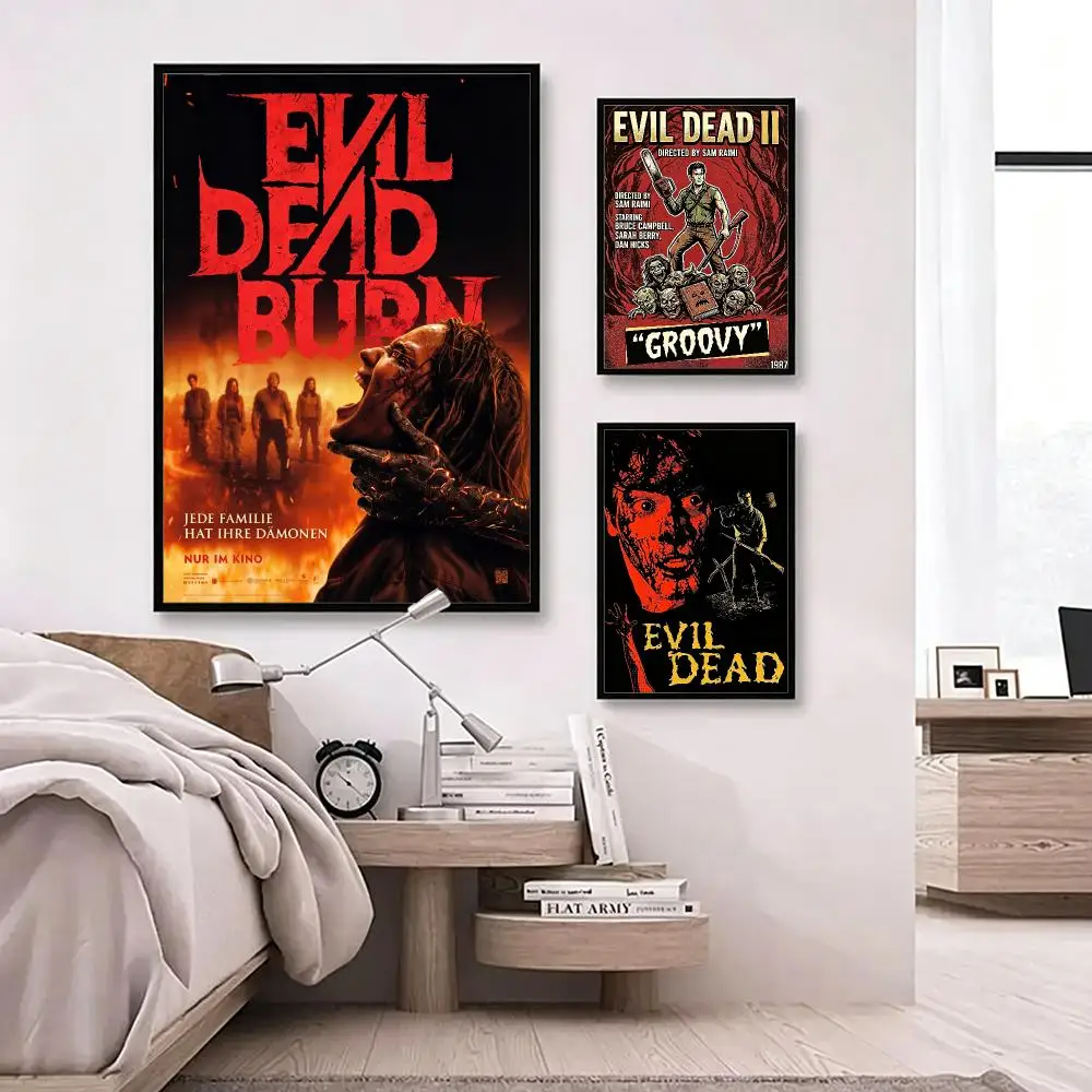 horror Evil Dead Poster Poster HD Waterproof Self-adhesive Art Print Wall Decor for Bedroom Living Room Gift