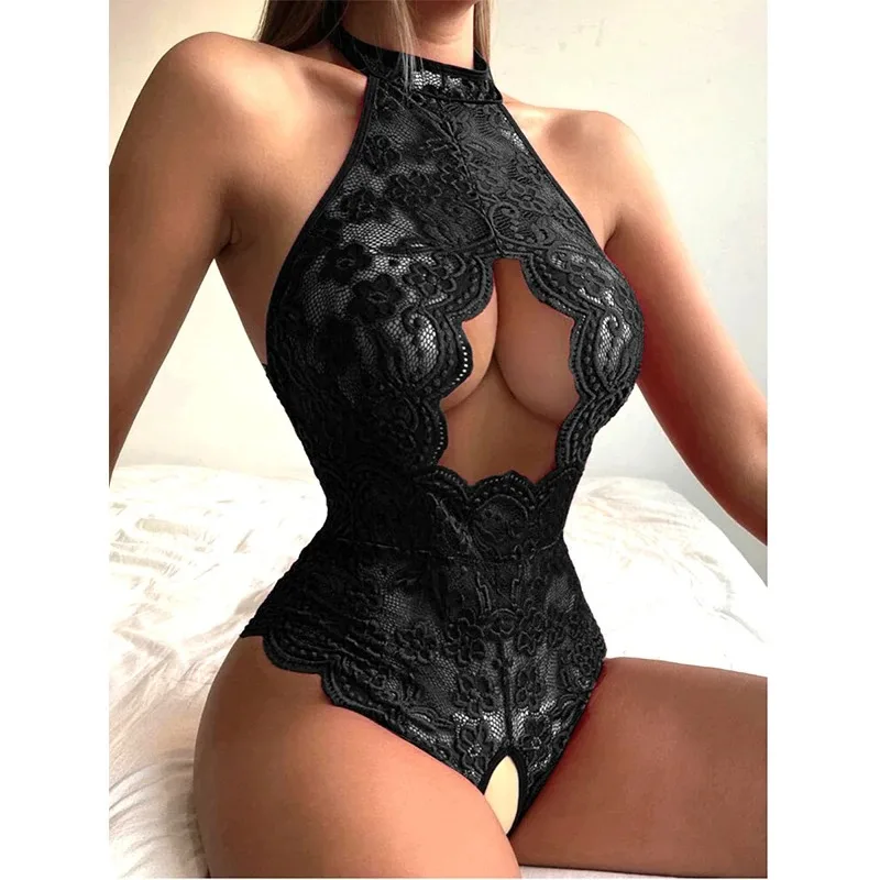 새로운 뜨거운 섹시한 란제리 여자 에로틱 잠옷 레이스 란제리 섹스 복장 Babydoll 에로틱 투명 섹시한 바디 슈트 뜨거운 레오타드