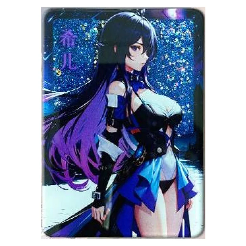 Anime Goddess Story Rare Quicksand Refraction Flashcards Yae Miko Bronya Beelzebul Toys for boys Collectible Cards Birthday Gift