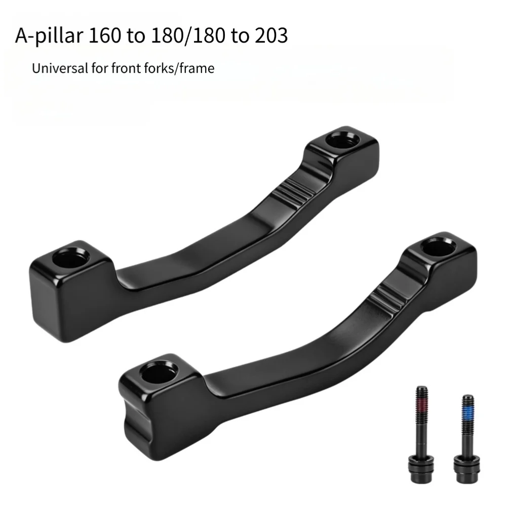 Bicycle Disc Brake Adapter Mount, Aluminum Alloy Caliper Bracket For Fork And Frame, Converts 160 To 180 Or 180 To 203mm Rotors