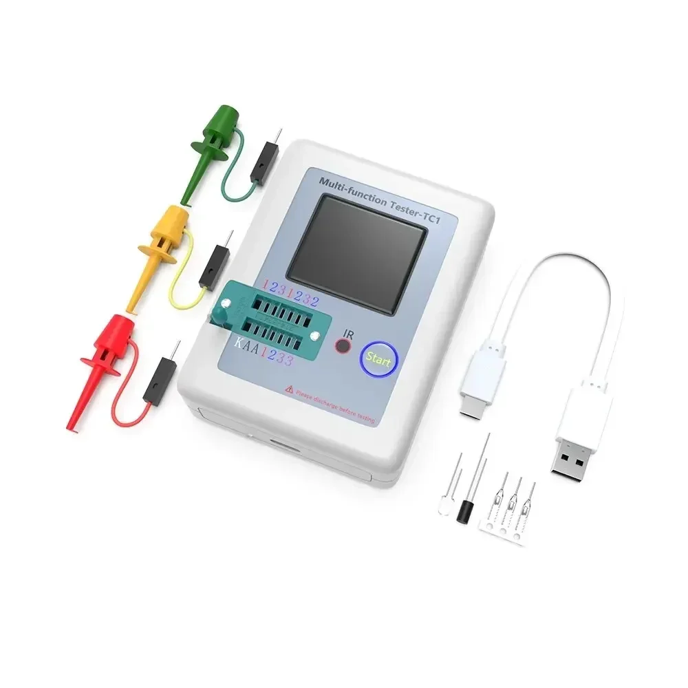 LCR TC1 1,8 inch TFT LCD-scherm Multimeter Transistor Tester Diode Triode Condensator Weerstand Testmeter