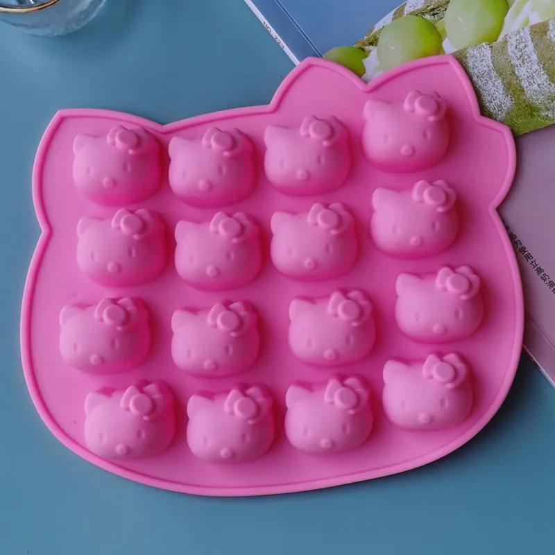 

Sanrio Hello Kitty силиконовая форма для выпечки торта DIY креативный мультфильм не липкая силиконовая форма форма для кубиков льда желе печенье