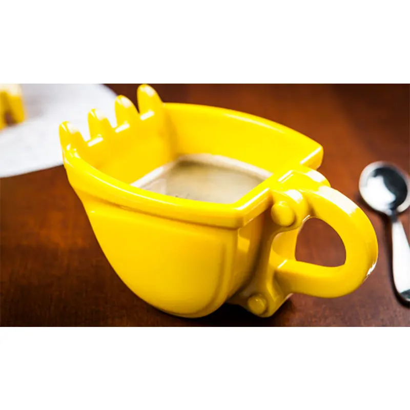 330ml Funny Mugs Excavator Bucket Model Coffee Mug For Coffee Best Gift Cake Cup
