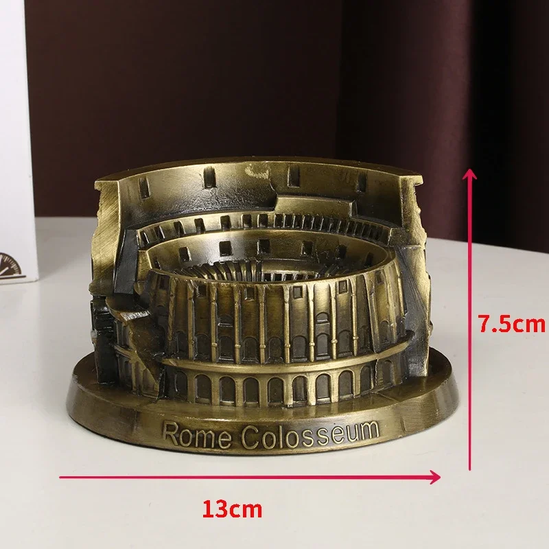 Tiantan Rome Colosseum Model Metal Crafts Model Scenic Spot Tourist Souvenir Ornaments