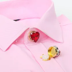 2pcs DIY Crystal Glass Buttons Cute Shirt Button Cover Decoration Women's Rhinestone Cufflinks Clothing Accessory for Dresses