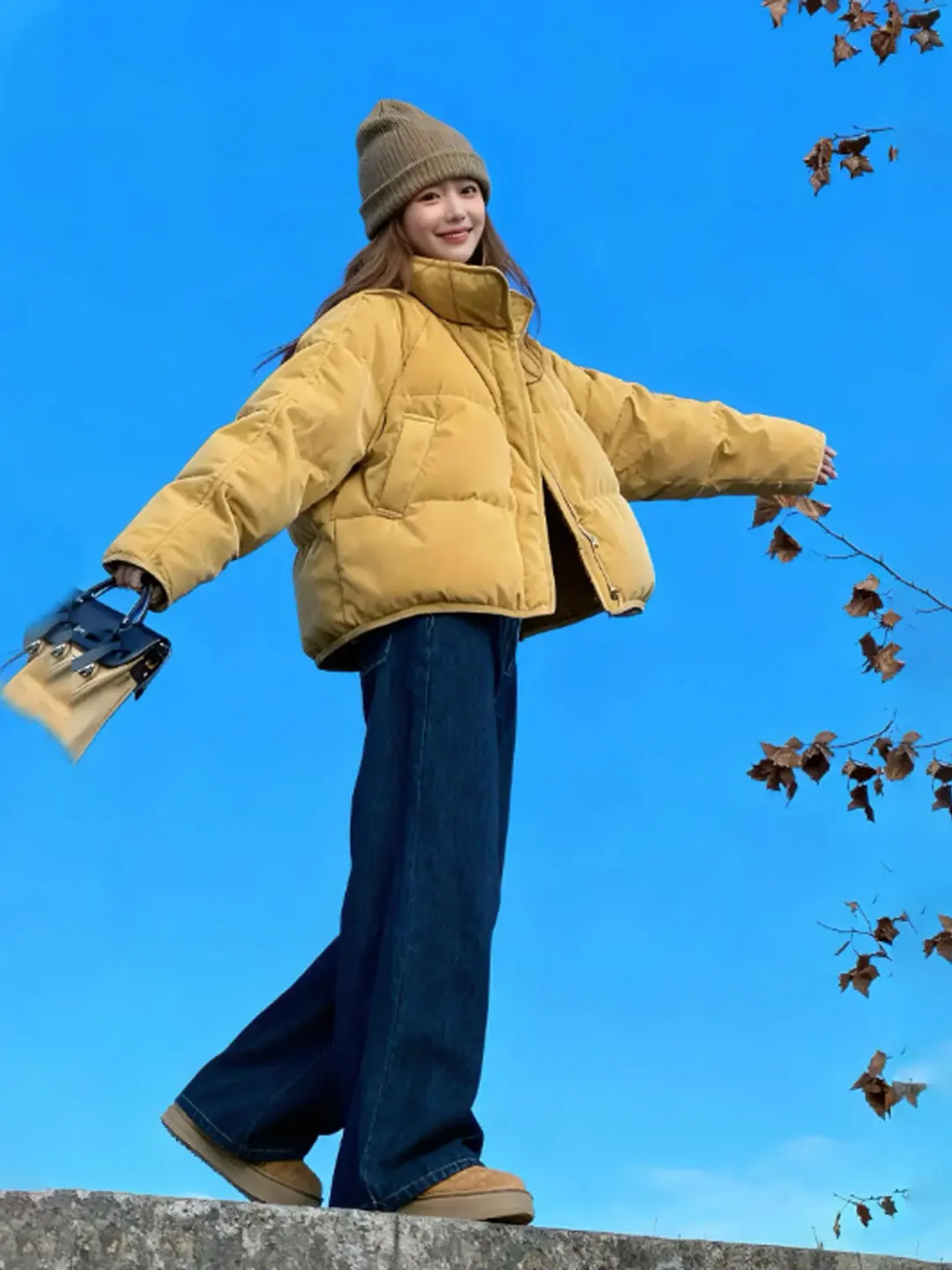 

Chic ort Loose Cotton Jaet Gentle Sle Faionable Winter Outerwear Comfortable Cotton Coat for Women Spring