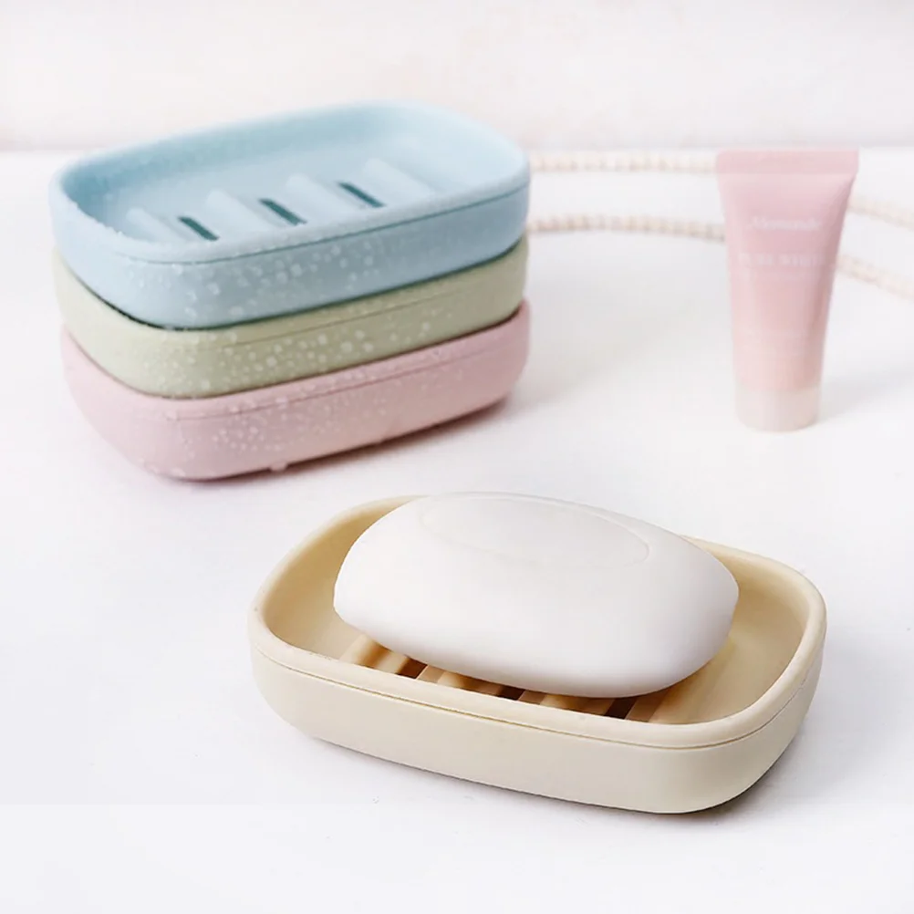 

6 Pcs Novel Soap Holders Double Layer Drain Box Creative Sopa Draining Dishes Bracket Pracitical Supports