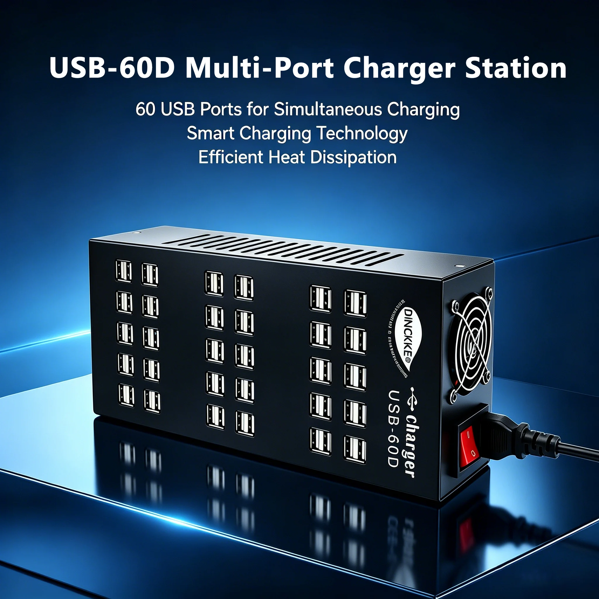 

2026 New 400W 60 Ports USB Charging Station Adapters Multi USB Fast Charger ti for iPhone Samsung Xiaomi Huawei