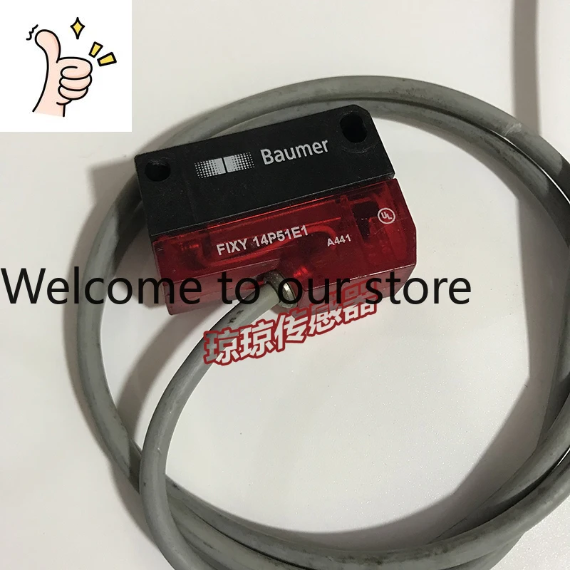 Baumer, Switzerland PNP Reflection Photoelectric Sensor, Background Suppression Diffuse Reflection FIXY 14P51E1