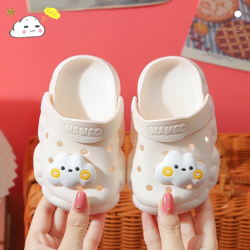Bebek terlik yaz bebek sevimli yumuşak taban kaymaz sandalet kızlar için karikatür sevimli Sandal bebek için Boy çocuk bahçe sandalet