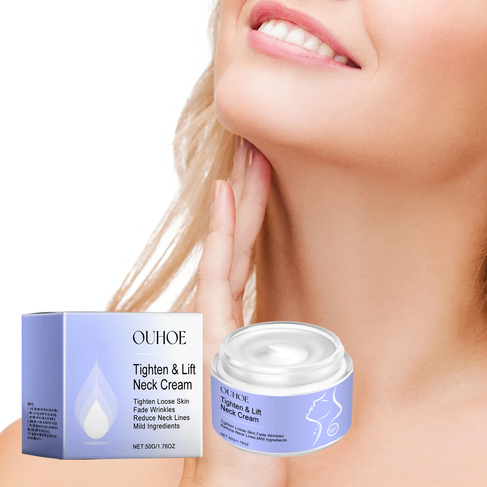 

Firming Neck Care Cream Moisturizing and Whitening Swan-Neck Shaping Neck Cream Smoothing Neck Lines Enhancing Skin Elasticity