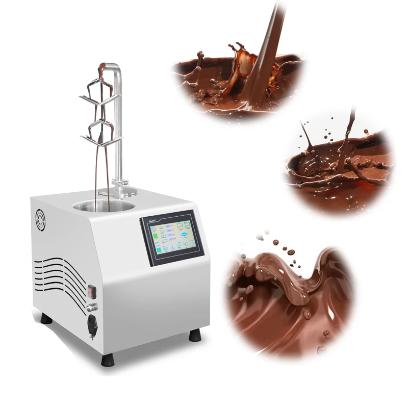 새로운 상업용 5.5L 탁상용 초콜릿 분수 |   디지털 디스플레이 및 디스펜서를 갖춘 템퍼링 멜터