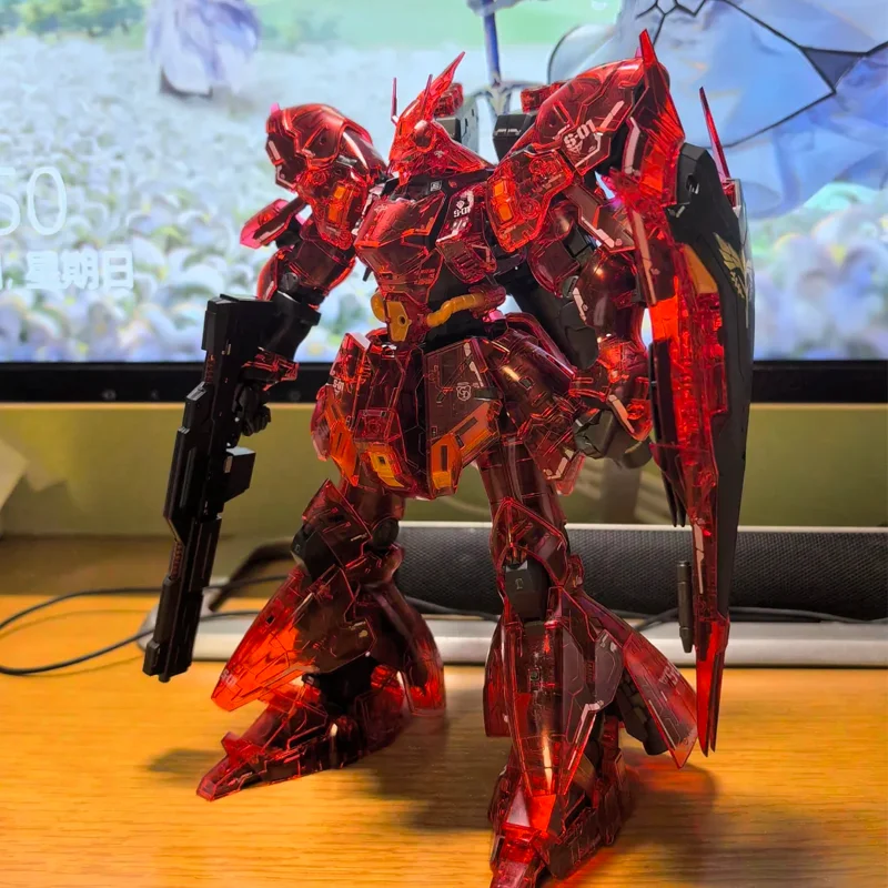 Hg 1/144 Sazabi Cleab Cor Modelo Robô Mecha Montagem Modelo Figuras de Ação Brinquedos Educativos para Crianças Presente Surpresa