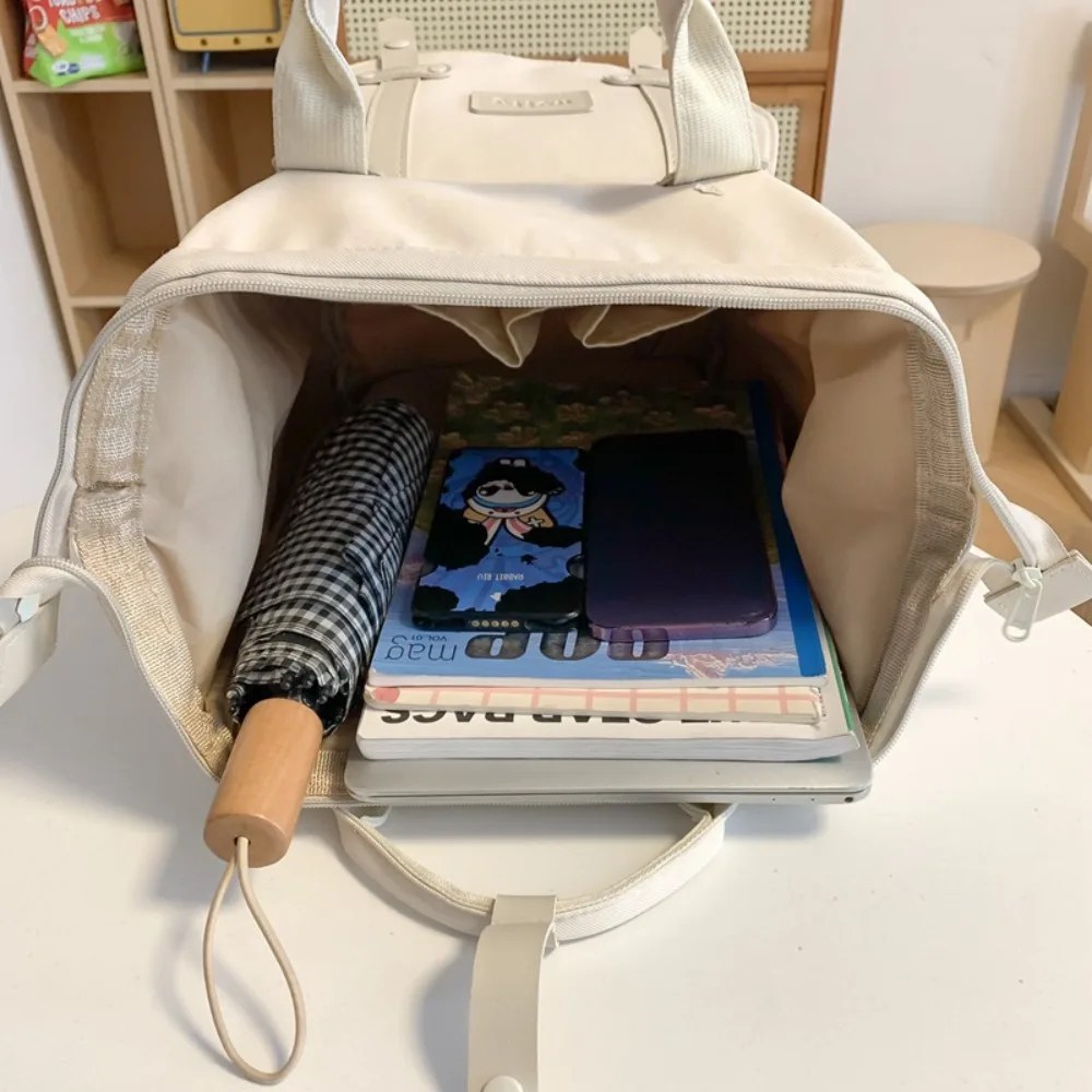 Nylon Mommy Backpack Large Capacity Anti Splash Water Baby Diaper Bag Multifunctional Wear-resistant Mommy Shoulder Bag Travel